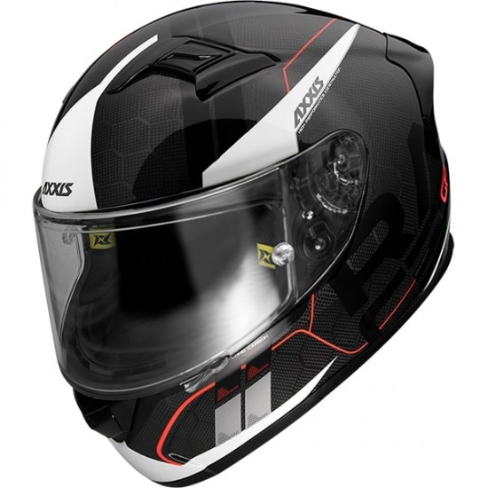 Helm Axxis Racer GP Spike Glans Wit XS
