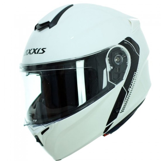 Helm Axxis Storm Solid Glans Wit XS