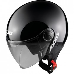Helm Axxis Square Solid Glans Zwart L